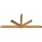 Ekena Millwork Kennewick Rough Sawn Timber Gable Bracket, Western Red Cedar, 96"W x 40"H x 4"D x 4"F, 10/12 Pitch GBW096X40X0404KEN00RWR - alternate 5